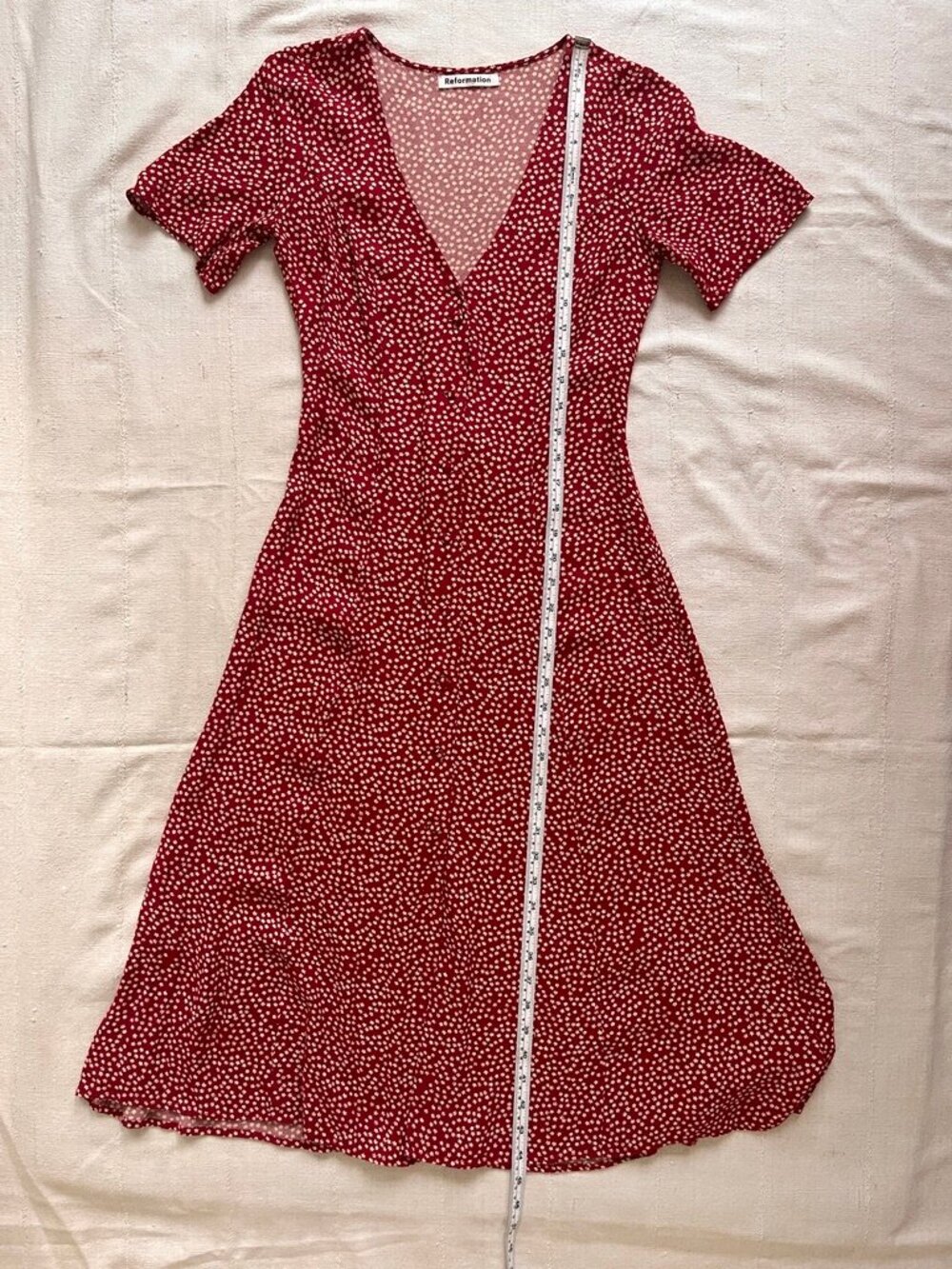 Reformation Locklin Floral Midi Dress Merci Size 2 - Picture 12 of 13